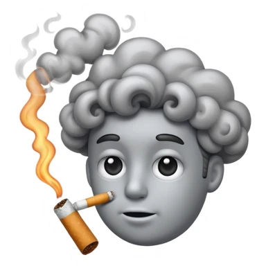 Cigarette smoking sticker