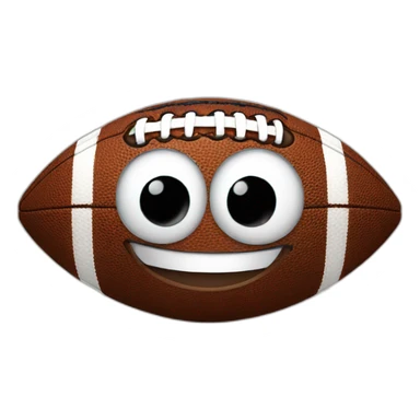 Football smiling sticker