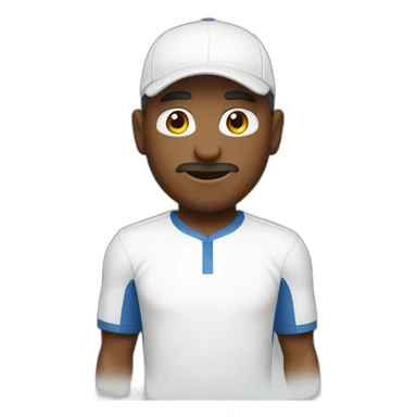 Tennismen White sticker