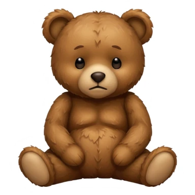 Sad Sleepy teddy bear sticker