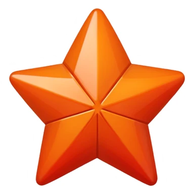 Oreange ball in red star sticker