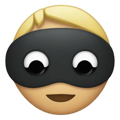 black eye patch covering one eye like Nick Fury from Marvel sticker