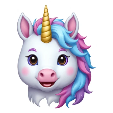 Unicorn complity and happy sticker