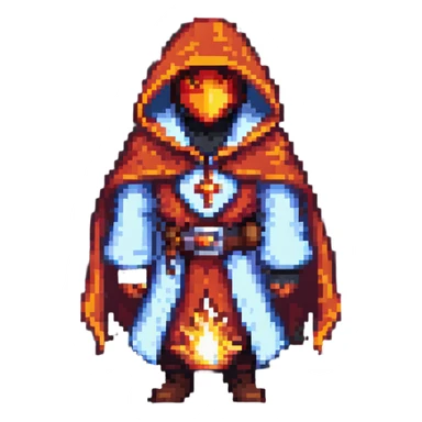 Fire mage with hood sticker
