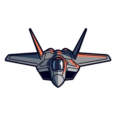 F-22 Raptor stealth fighter aircraft sticker