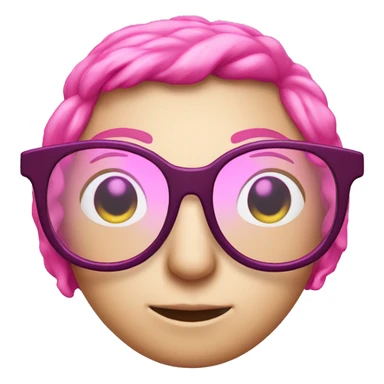 Spectrespecs pink and just the glasses no person  sticker