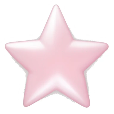 pale pink star sparkle sticker