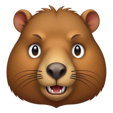 angry capybara sticker