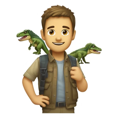 To fish to Onchopristis to lizard to dimetrodon to spinosaurus to dinosaur to monkey to human  sticker