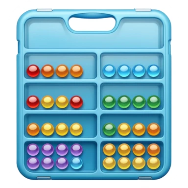 Clear bead organizer sticker
