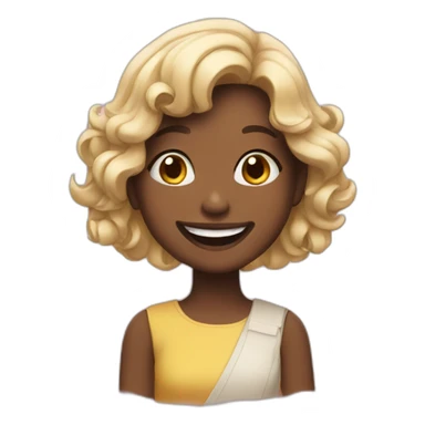 happiness girl sticker