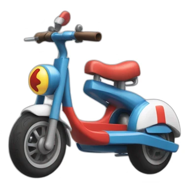Trotinette mario sticker