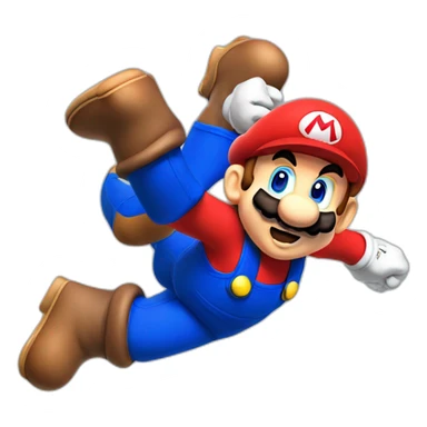 mario jumping sticker