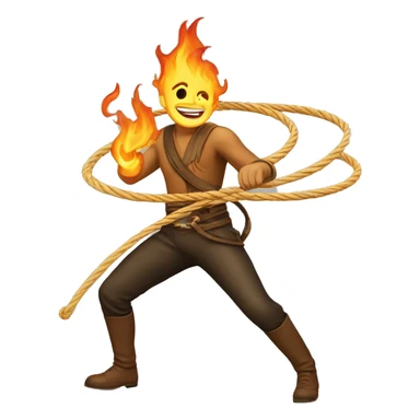 lasso on fire (don’t include a human. just have the lasso by itself) sticker