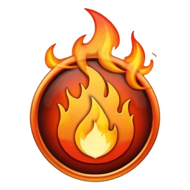 playbutton with flames sticker