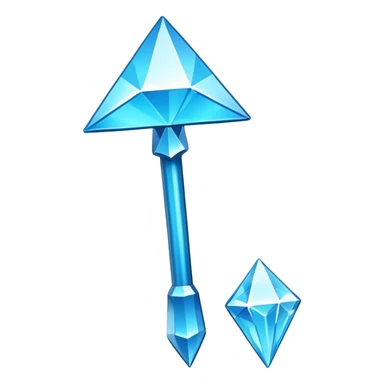 Minecraft diamond hoe sticker