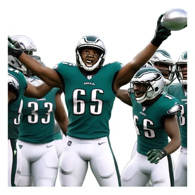 Eagles winning the Super Bowl  sticker