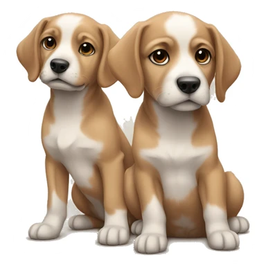 couple of puppies sticker