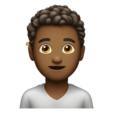 Medium cute boy who’s super busy sticker