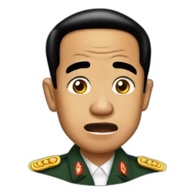 President Jokowi shocking sticker