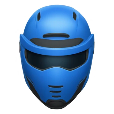 blue motorbike helmet sticker