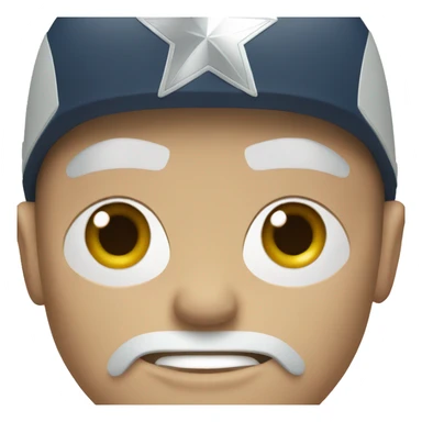 Captain America head  sticker