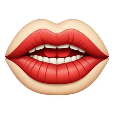 Lips stitched shut  sticker