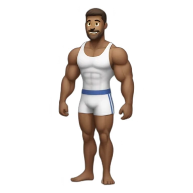 muscular high value man sticker