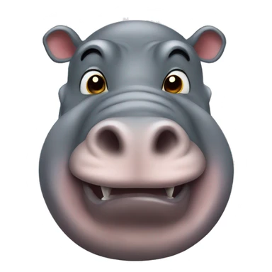 hippopotamus sticker