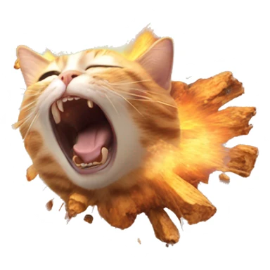 Cat Explosion sticker