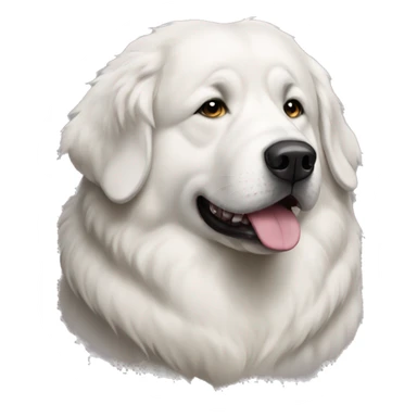 Older fat great pyrenees sticker