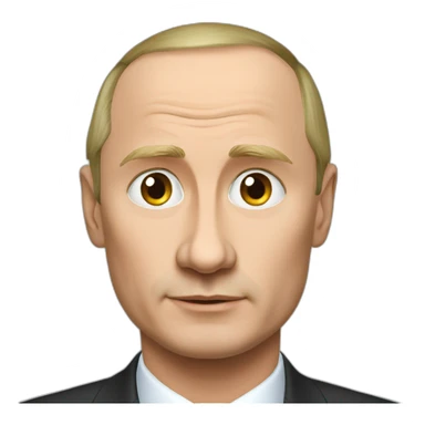 putin with x instead of eyes sticker