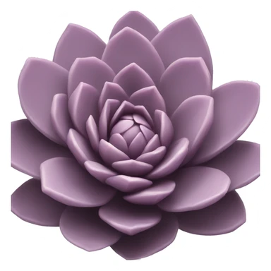 Mauve succulent sticker
