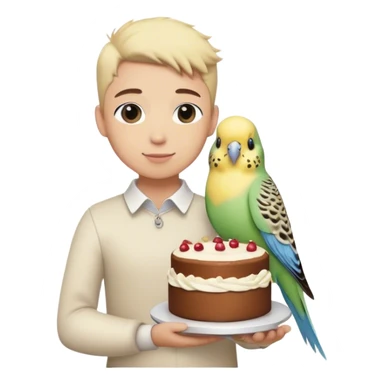 cakes and budgies sticker