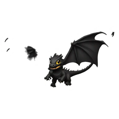 black dragons flying out of book sticker