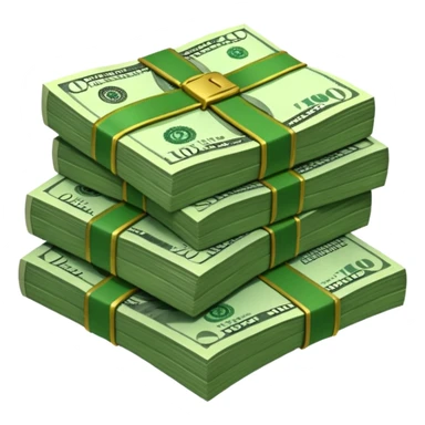 stash of dollars sticker