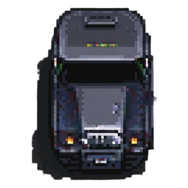 classic train, pixel art style sticker