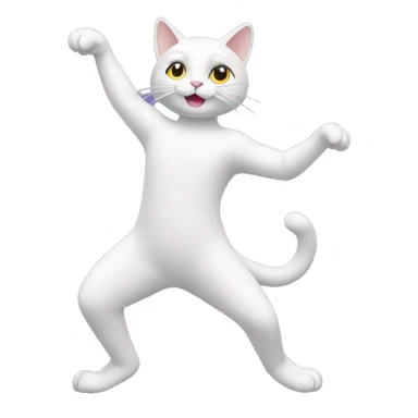 Un chat qui danse sticker