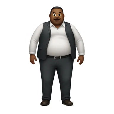 Man with big belly sticker