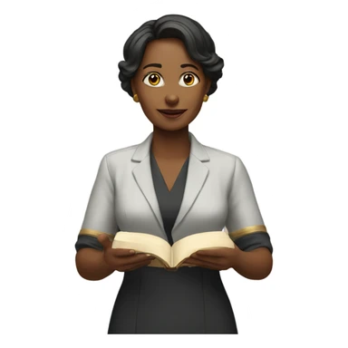 woman taking oath sticker