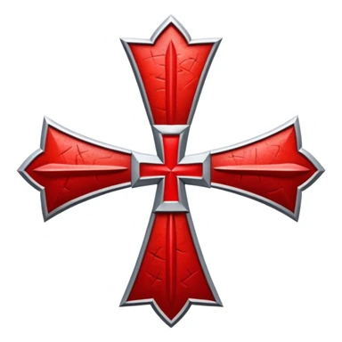 the red patea cross of the knights templar sticker