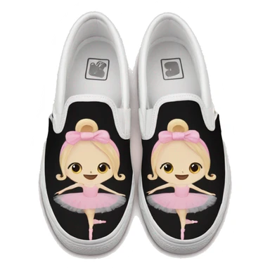 Ballerina slip ons sticker