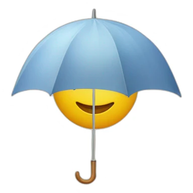 the sun with an umbrella sticker