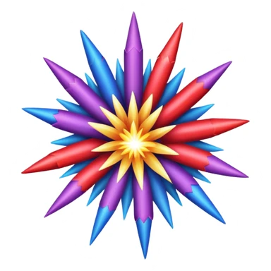 carnival firework burst sticker