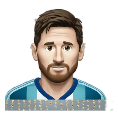LIONEL MESSI WITH THE WORLD CUP sticker