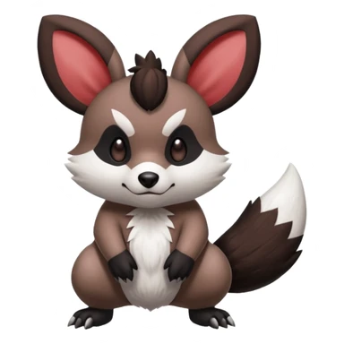 Teddiursa-Minccino-Obstagoon-fusion  sticker