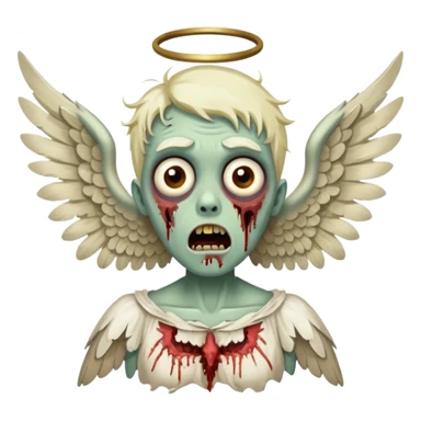 suprised zombieangle sticker