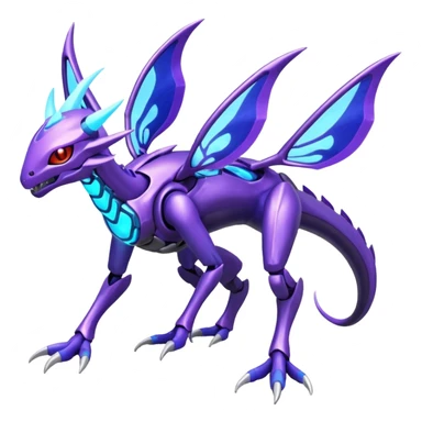 Genesect-Miraidon-Lunala-Fakémon-hybrid-creature (full body)  sticker