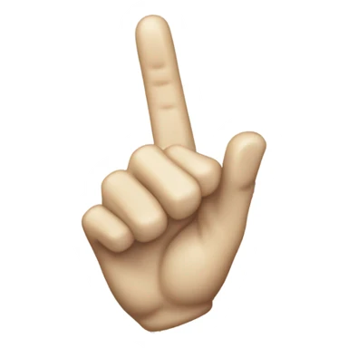 Middle finger made of diamonds sticker