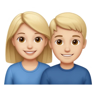 Sister and brother sticker